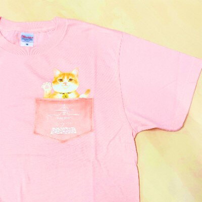 猫城主 さんじゅーろTシャツ(ピンク) ファッション 猫グッズ 猫T コットン100% 猫柄 猫好き 普段使い お出かけ