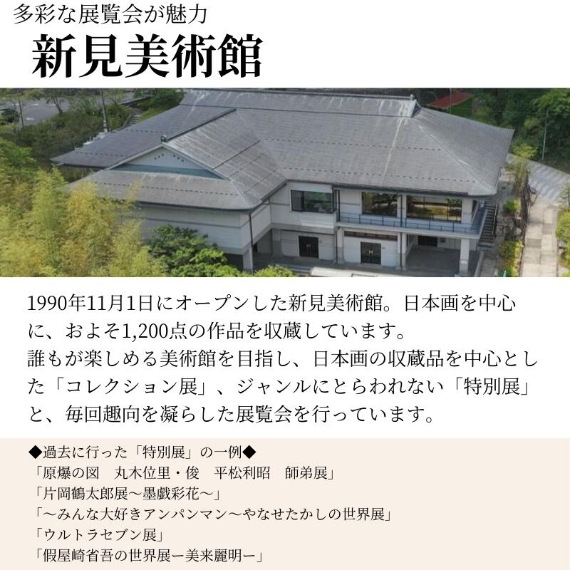 【ふるさと納税】新見美術館オリジナルトートバッグ（Mサイズ）観覧券4枚図録「華麗なる日本画コレクション名品選」