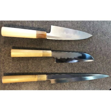 【ふるさと納税】山鳥毛記念 本焼き三点セット 【工芸品・キッチン用品・包丁】