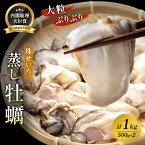 【ふるさと納税】牡蠣 冷凍 蒸し牡蠣 内閣総理大臣賞 受賞 大粒 1kg (500g×2箱) MSC認証 マルト水産 岡山県邑久町虫明産 かき カキ 貝 海鮮 魚介類 魚介