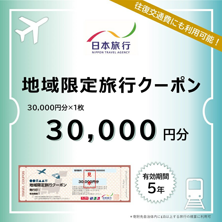 日本旅行 地域限定旅行クーポン【30，000円分】　【宿泊券 旅行 チケット】