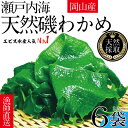 【ふるさと納税】風味豊かな 瀬戸内 わかめ 22g×6袋 エビス水産【岡山 瀬戸内海 天然 カットわかめ】 常備菜 無添加 無着色 味噌汁 炊き込み
