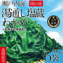 23位! 口コミ数「0件」評価「0」湯通し塩蔵 瀬戸内 わかめ 500g×6袋【岡山 瀬戸内海 天然 塩蔵】　【 無添加 無着色 健康 味噌汁 炊き込み サラダ 】