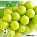 【ふるさと納税】ぶどう 2025年 先行予約 シャインマスカット 晴王 2房 合計1.0kg前後 マスカット ブドウ 葡萄 岡山県産 国産 フルーツ 果物 ギフト お届け:2025年9月中旬~2026年1月上旬