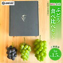 【ふるさと納税】岡山名産 ぶどう 食べ比べ 詰合せ セット 3房 約1.5kg ご家庭用 ブドウ 葡萄 岡山県産 国産 フルーツ 果物 ギフト sakamoto...
