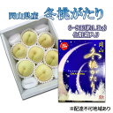 【ふるさと納税】桃 2025年 先行予約 冬桃がたり6~9玉(約1.3kg)化粧箱入り もも モモ 岡山県産 国産 フルーツ 果物 セット ギフト お届け:2025年11月下旬~2025年12月中旬