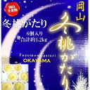 【ふるさと納税】桃 【2025年 早期受付】 冬桃がたり 6個入り 合計約1.2kg もも 岡山県産 国産 フルーツ 果物 ギフト お届け:2025年11月20日~2026年1月6日