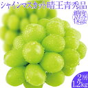 【ふるさと納税】2025年予約受付中 シャインマスカット晴王2房 約1.2kg 7月〜8月出荷 人気 岡山県産 種無し 皮ごと食べる みずみずしい フレッシュ ...