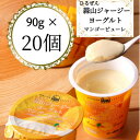 【ふるさと納税】蒜山ジャージーヨーグルト マンゴーピューレ 20個【配送不可地域:離島】【1398447】