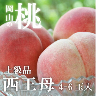 【ふるさと納税】【きよとうファーム】 女神の名を持つ希少な晩生桃、西王母(上級品)4-6玉入(岡山県産)【配送不可地域:離島】【1495841】