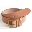 【ふるさと納税】E STREET LEATHER グレージングベンズ 4cm幅極厚レザーベルト ナチュラル42インチ【1574900】