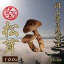 【ふるさと納税】花笑み農園 岡山県産 訳あり『松茸』100g(1〜4本)【配送不可地域:離島】【1602123】