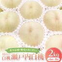 【ふるさと納税】【先行予約・2025年8月下旬~9月上旬頃発送予定】希少品種・岡山の白桃・瀬戸内白桃(2kg箱)【配送不可地域:離島】【1536160】