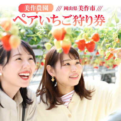 美作農園 ペアいちご狩り券【1576204】