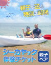 【ふるさと納税】シーカヤックチケット 親子ペア 選べる体験時間 1時間 3時間 NPO法人あさくちスポーツクラブ遊ぶところ《90日以内に発送予定(土日祝除く)》岡山県 浅口市 シーカヤック カヤック 体験 親子 ペア チケット 海 2