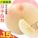 【ふるさと納税】 【2025年先行予約】ご家庭用 清水白桃 約1.5kg ( 6玉 前後 ) 《2025年7月上旬-8月中旬頃出荷》なんば農園 岡山県 浅口市 ...
