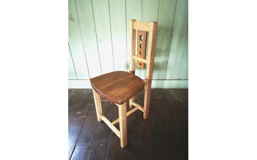 【ふるさと納税】PP-44　楢の小椅子(KC30)　家具　無垢材
