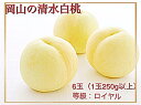 29位! 口コミ数「0件」評価「0」【令和6年発送・先行予約】岡山県産　清水白桃（1玉250g以上）6玉　等級：ロイヤル　化粧箱入り　Hz-1