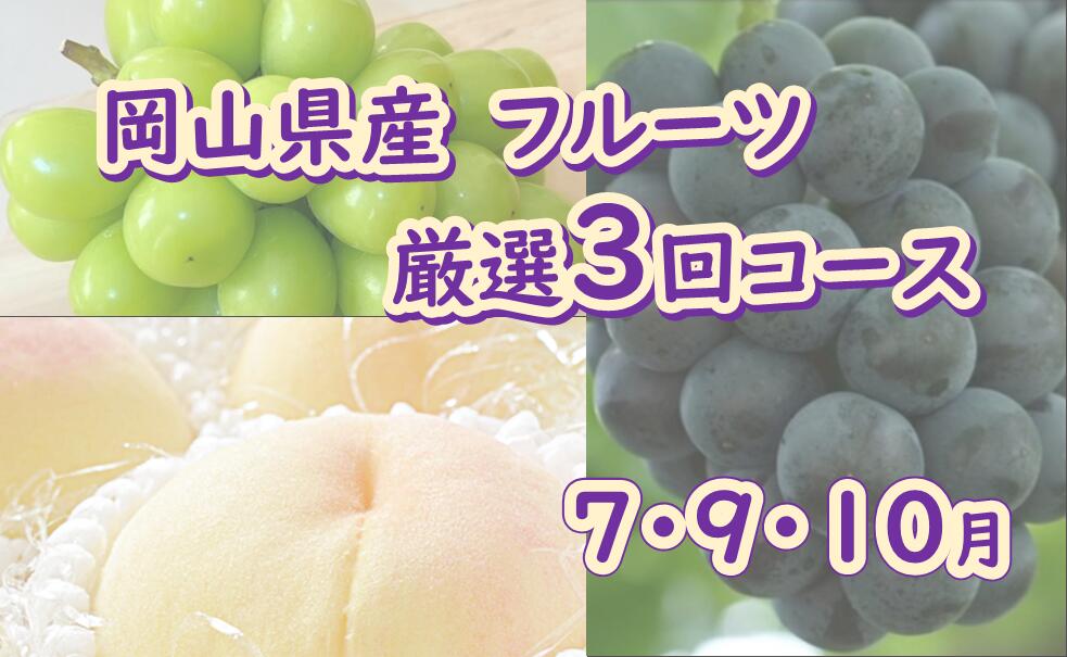 岡山県産 フルーツ 厳選3回コース （7月 9月 10月）（山博）