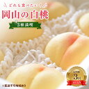 【ふるさと納税】【 2026年 先行予約】 桃 岡山県産 どれも食べたい!岡山の桃 3種 満喫 プラン 3回 コースA ( 日川白鳳 ・ 白鳳 ・ 白皇 各1.5kg)《2026年6月上旬-8月下旬頃出荷》白桃 数量限定 期間限定 定期便 お届け:2026年6月上旬~2026年8月下旬