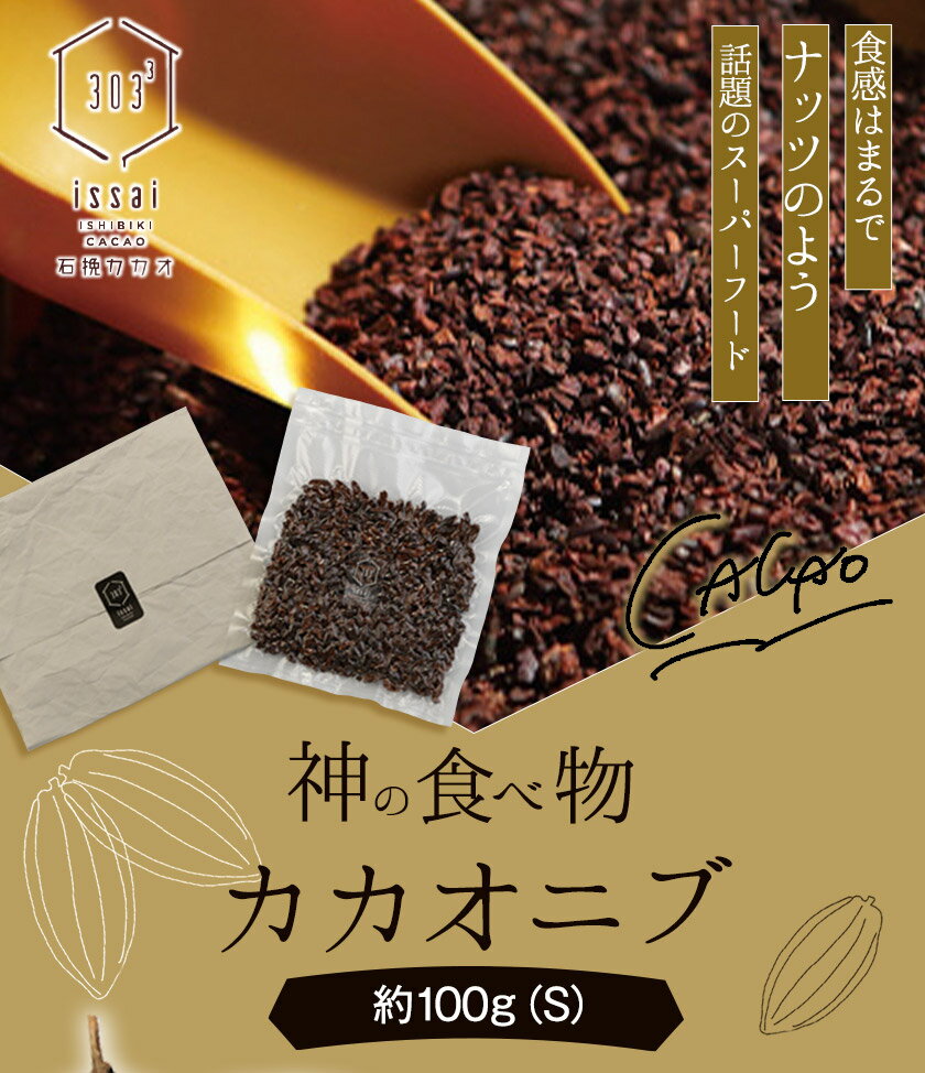 【ふるさと納税】神の食べ物 カカオニブS 100g 石挽カカオissai《30日以内に出荷予定(土日祝除く)》岡山県矢掛町 スーパーフード カカオ豆 スイーツ デザート