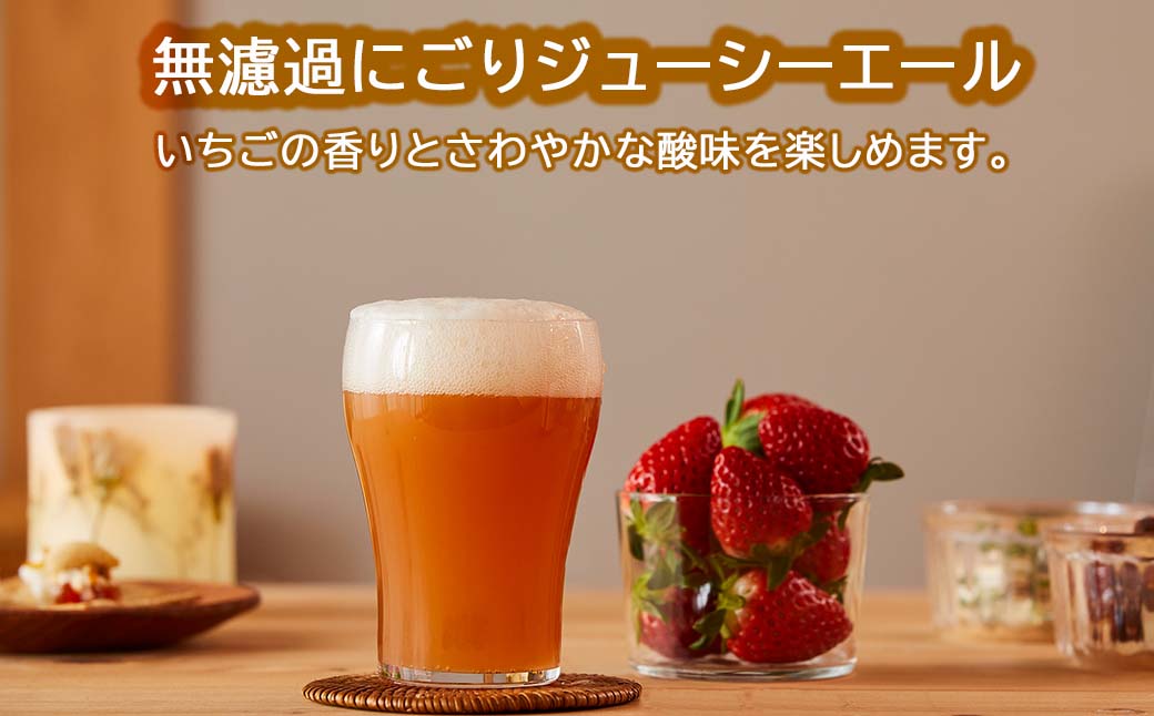 【ふるさと納税】完熟いちごのクラフトビール×4本_ストロベリージューシーエール M-MQ-A00A