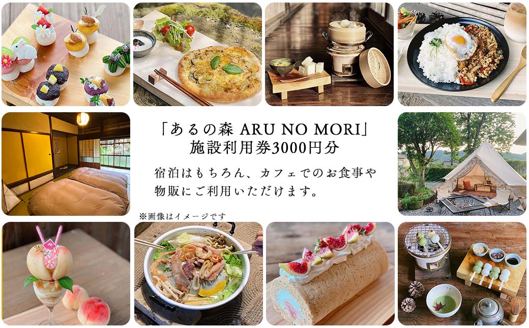 【ふるさと納税】古民家タイ料理カフェ Aru no mori 施設利用券　3000円分 V-zz-A16Aその2