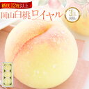 【ふるさと納税】岡山白桃 ロイヤル 3玉 約800g 白桃 桃 もも モモ 果物 くだもの フルーツ おやつ デザート 冷蔵 岡山県産 岡山県 美咲町 送料無料...