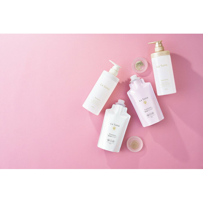 【ふるさと納税】ラサーナ 海藻 海泥 シャンプー・トリートメント・専用空ボトル セット | アミノ酸 頭皮ケア ダメージヘア 弱酸性 頭皮 泥シャンプー ダメージケア しっとり ダメージ リペア 内部補修 パサつき 広島県 広島市