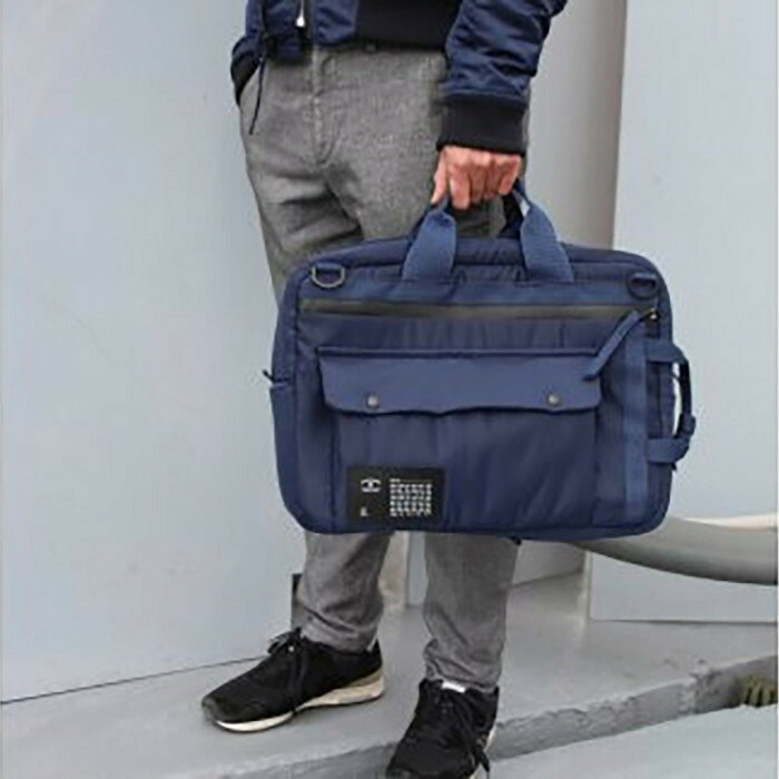 【ふるさと納税】ビジネスバッグ (4WAY)MA-1/ネイビー F001