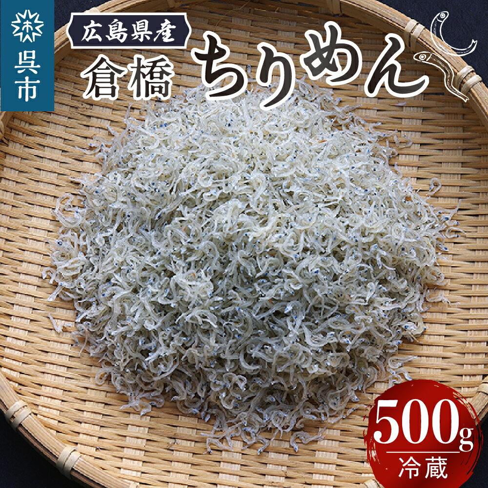 【ふるさと納税】宮原水産 倉橋ちりめん 500g カタクチイワシ ちりめんじゃこ 魚介 魚介類 海鮮 海産物 カルシウム お取り寄せ 送料無..