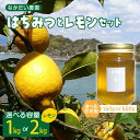 【ふるさと納税】2025年 12月~発送【 非加熱 ・純粋 はちみつ】百花蜜 150g / 600g &【栽培期間中防腐剤・農薬・ワックス不使用】レモン 1kg / 2kg セット 内容量が選べる ハチミツ ハニー れもん 檸檬 果物 フルーツ 柑橘 常温配送 送料無料 広島県 呉市