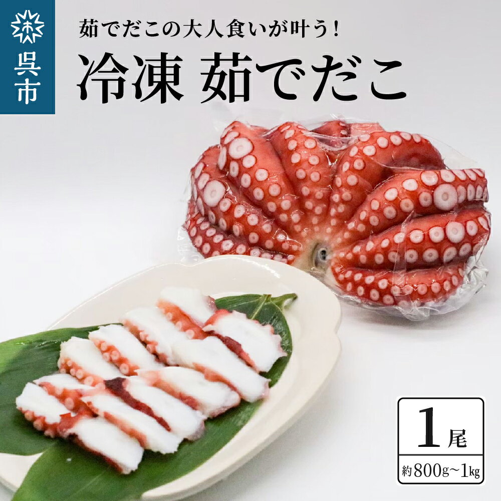 11位! 口コミ数「0件」評価「0」冷凍 茹でだこ 1尾 (約 800g 〜 1kg ) たこ タコ 肉厚 正月 刺身 酢の物 唐揚げ たこ焼き 広島県 呉市