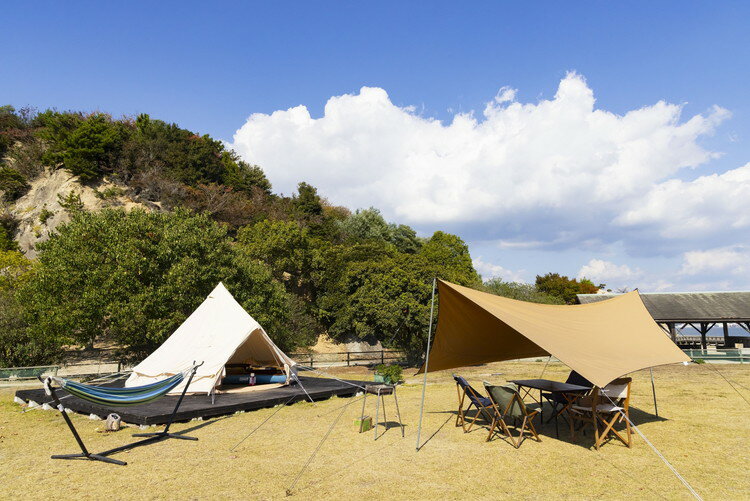 【ふるさと納税】うさぎ島 手ぶらでキャンプペア宿泊券（22,000円相当）その2