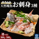 【ふるさと納税】瀬戸内海 天然地魚 お刺身 3種セット 300g~500g 漁協直送 選べる容量【急速凍結 小分け 骨取り 刺身 おさしみ 刺し身 お造り おつ...