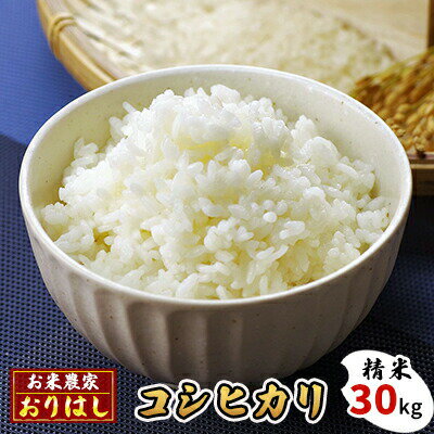 人気ランキング第16位「広島県竹原市」口コミ件数「0件」評価「0」【先行予約】お米 コシヒカリ 精米 30kg おにぎり 竹原市 小梨町 お米農家 おりはし　【 広島県産 白米 名水 甘み おむすび ご飯 】※2024年9月頃より順次発送予定