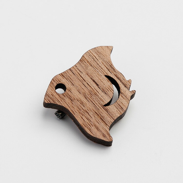 【ふるさと納税】【選べる個数】ブローチ　オジゾークリエイト　千鳥ブローチ 1個・2個・3個・4個 ｜ 数が選べる 手作り 木製 ブローチ アクセサリー