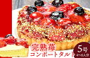 【ふるさと納税】完熟苺のコンポートタルト 5号(直径16cm) こぐまや洋菓子店 ホールケーキ スイーツ デザート いちご イチゴ 苺 タルト 洋菓子 お菓子 ...