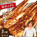 【ふるさと納税】焼き穴子 アナゴ(L) 3人前 秘伝のタレ 備長炭 穴子 あなご 瀬戸内 019001