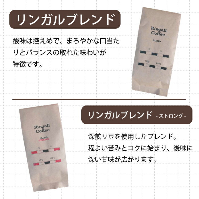 【ふるさと納税】選べる！タイプ・容量【 自家焙煎　コーヒー】 飲み比べセット 珈琲 ブレンド コーヒー豆 コーヒー粉 粉コーヒー 194003-r