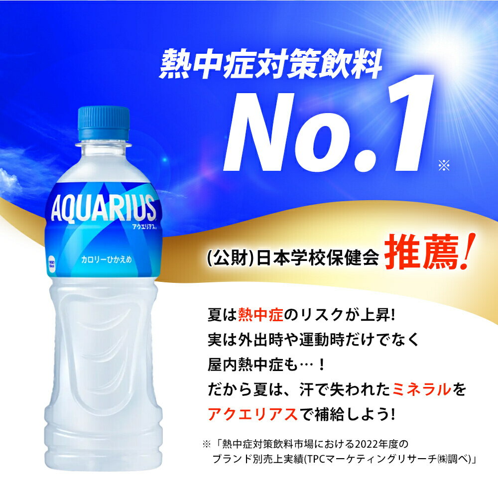 【ふるさと納税】アクエリアス PET 500ml×24本(1ケース) 最短3日で発送 スポーツドリンク スポーツ飲料 清涼飲料水 水分補給 ペットボトル 箱買い まとめ買い 014016