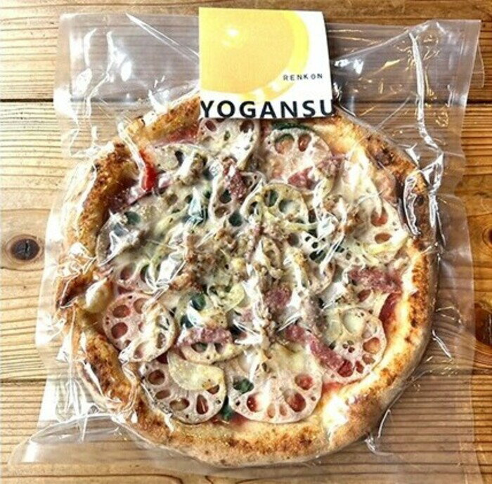 【ふるさと納税】薪窯焼き冷凍「YOGANSU PIZZA」2枚セット（みはら神明鶏の燻製＆だいわれんこん）011003