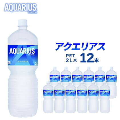 アクエリアス 2L 12本 セット ペットボトル 広島 三原 コカ・コーラボトラーズ 飲料 ドリンク スポーツドリンク　【 三原市 】