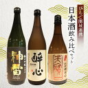 【ふるさと納税】日本酒 飲み比べセット びんご圏域連携 天寶一（福山市）醉心山根本店（三原市）三輪酒造（神石高原町）　【 お酒 山田錦 純米吟醸 深み スッキリ フルーティー 吟醸香 晩酌 日本酒セット 】