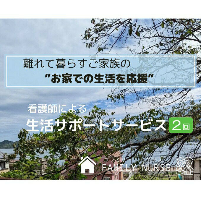 お家での生活を応援 生活サポート サービス 利用券 2回分　【 チケット 訪問 運動 付き添い サポート 介護 FAMILY NURSE 看護 】