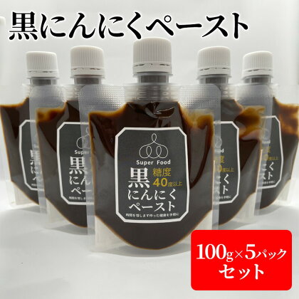 黒にんにくペースト 100g×5パック セット (1) 黒にんにく にんにく 調味料　【三原市】