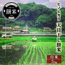 【ふるさと納税】米 古代米 もち米 白米 5kg 栽培期間中 無農薬 天日干し餅米 モチ米 餅米 お米 こめ コメ 三原市　【三原市】　お届け：2024年10月上旬～2025年9月下旬
