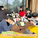 楽天広島県三原市【ふるさと納税】中央森林公園 テラスBBQ 6人前セット （1人前 肉200g） ランチ 手ぶら お手軽 バーベキュー　【 体験チケット 体験型 手ぶらBBQ 手ぶらバーベキュー レジャー お出かけ グルメ お昼ごはん 休日 】