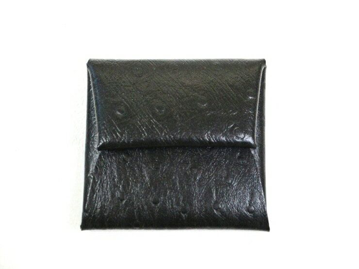 【ふるさと納税】革工房いんのしま牛革(オーストリッチ型押し)小銭入れ | 革工房いんのしま 牛革 小銭入れ