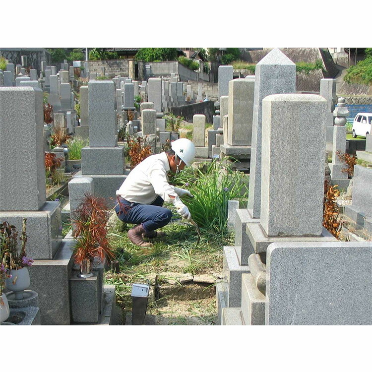 墓掃除 Aプラン | 代行 墓掃除 清掃 除草 供花